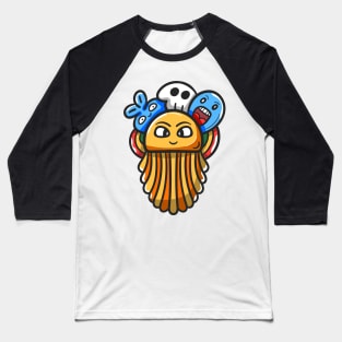 Monster Character Doodle Art Baseball T-Shirt